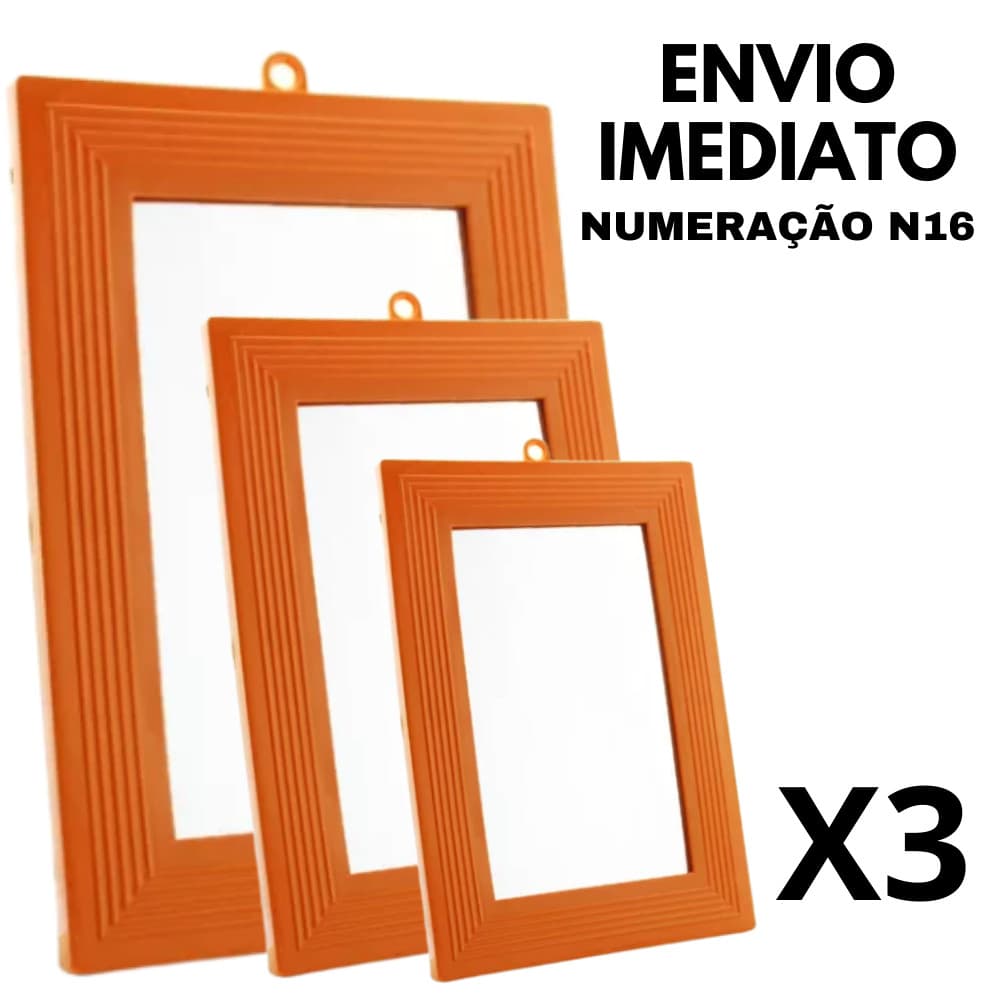 Espelhos Plástico Barbearia, Banheiro Espelho Multiuso kit 3 un -  Espelho De Mão