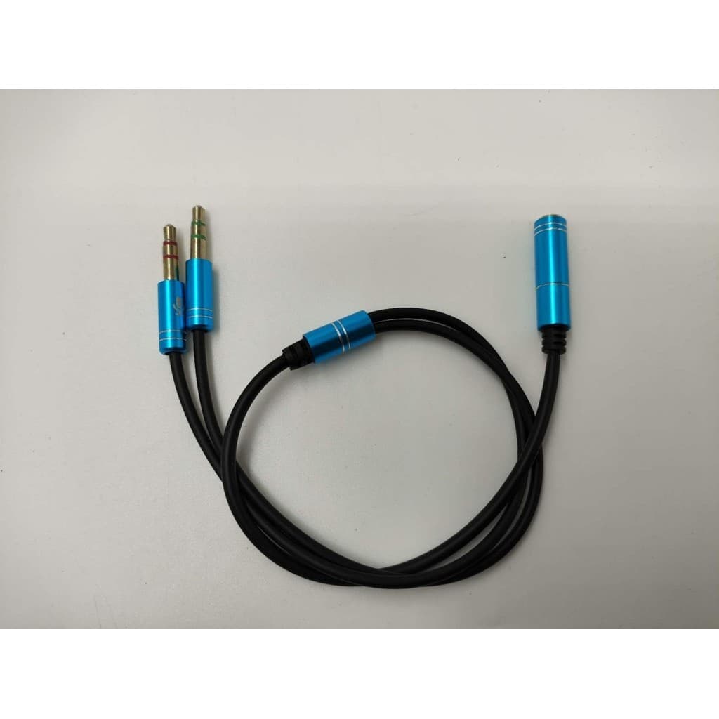 Cabo Adaptador P3 Fêmea para P2 Macho (fone) e P2 Macho (microfone) - Fone de Ouvido Headset - PC Notebook