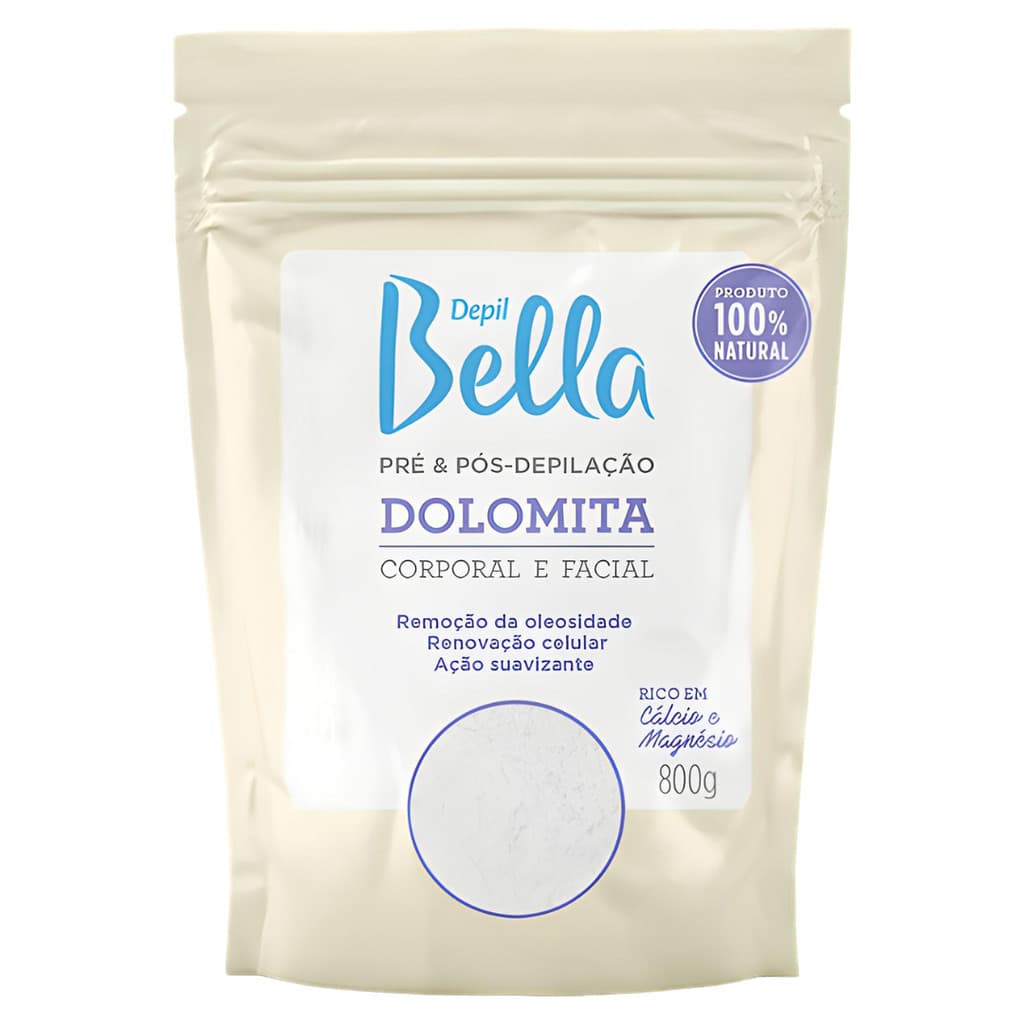 Dolomita Máscara de Porcelana Pré & Pós Depilação 800g - Depil Bella