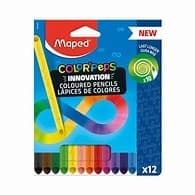 Kit com 2 CAIXAS  Lápis de Cor INFINIT color peps MAPED 12 cores -ORIGINAL