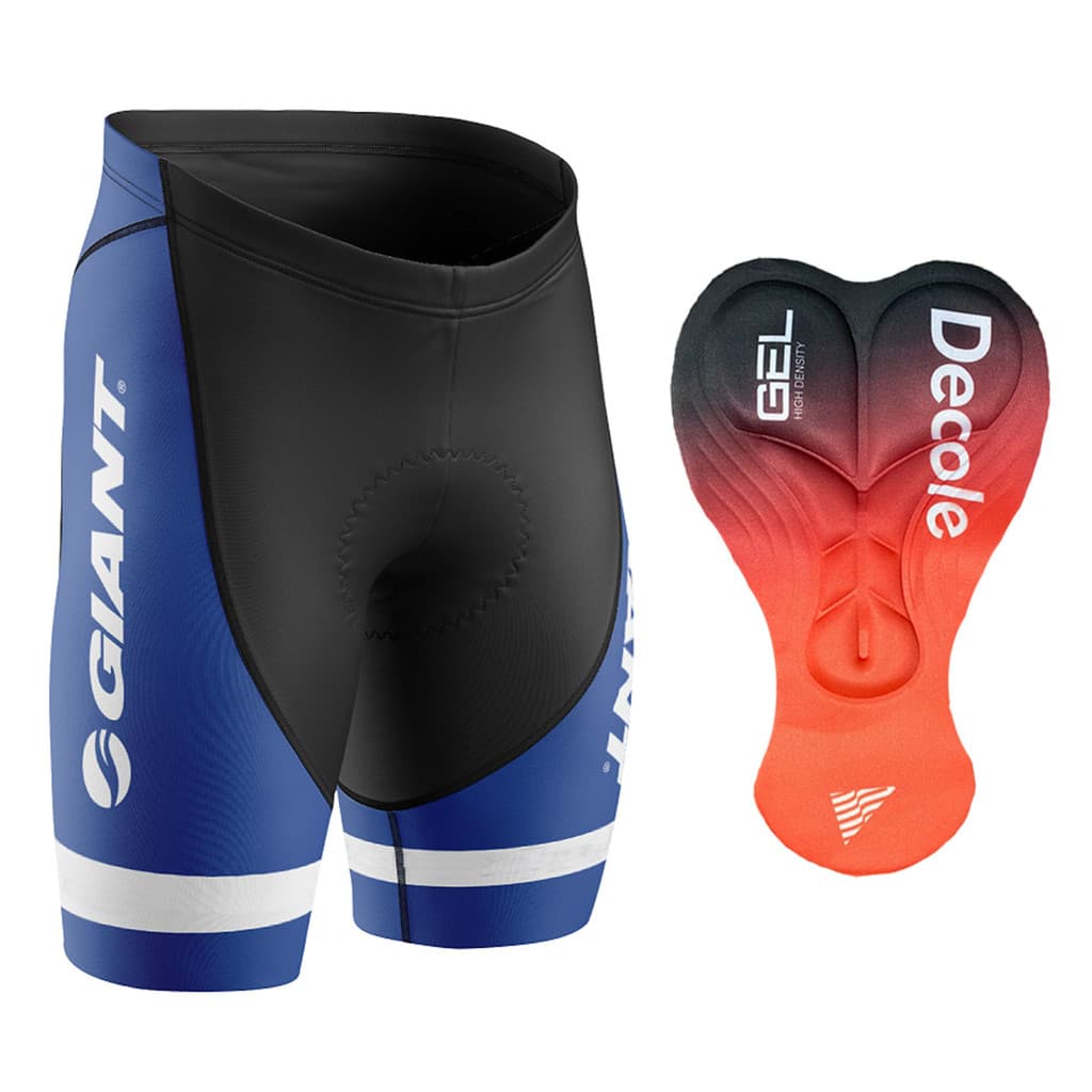 Bermuda Ciclismo Giant Azul Forro Gel Unissex Protecao UV