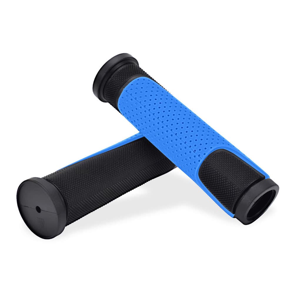 Manopla Bicicleta 125mm Azul Ergonômica TPR Conforto GTA