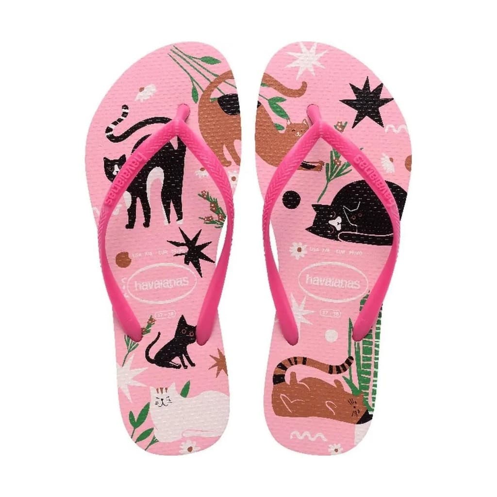 Chinelo Havaianas Feminina Slim Pets Original As Legitima