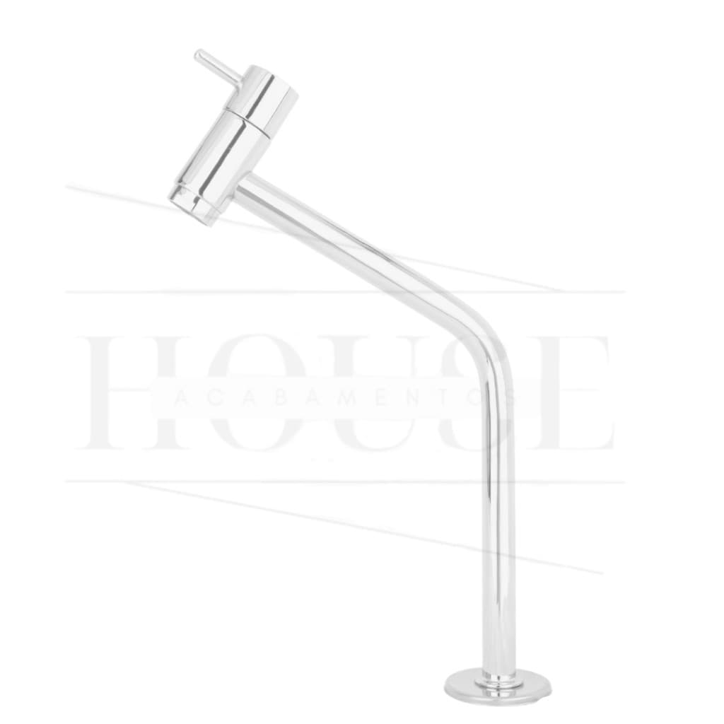 Torneira Link Alta Para Lavatório Banheiro 45º  Metal 1/4 Volta 3050
