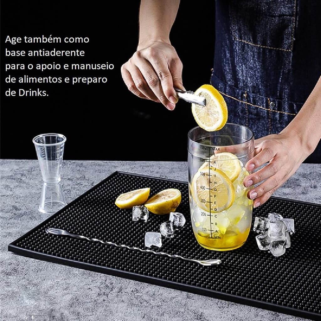 TAPETE ESCORREDOR DE LOUÇA PROFISSIONAL GRANDE 45X30 PVC COZINHA