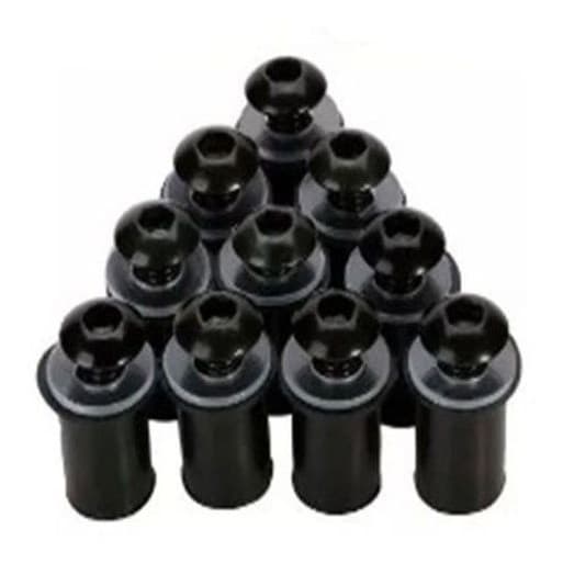 Kit Com 4 Parafusos Com Bucha P/ Bolha Xt 660 E Sahara Preto