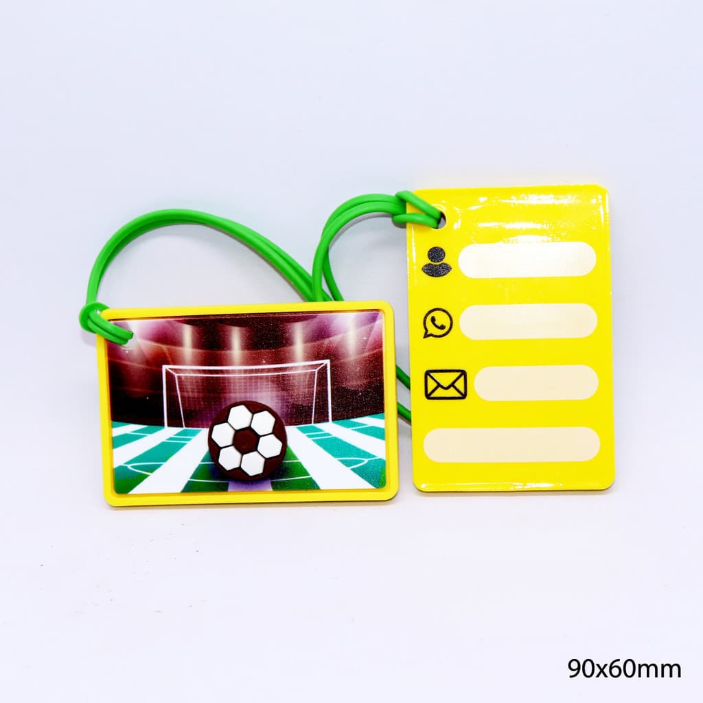 Tag Futebol de Identificação de Malas e Mochilas - Personalizável e à Prova d’Água
