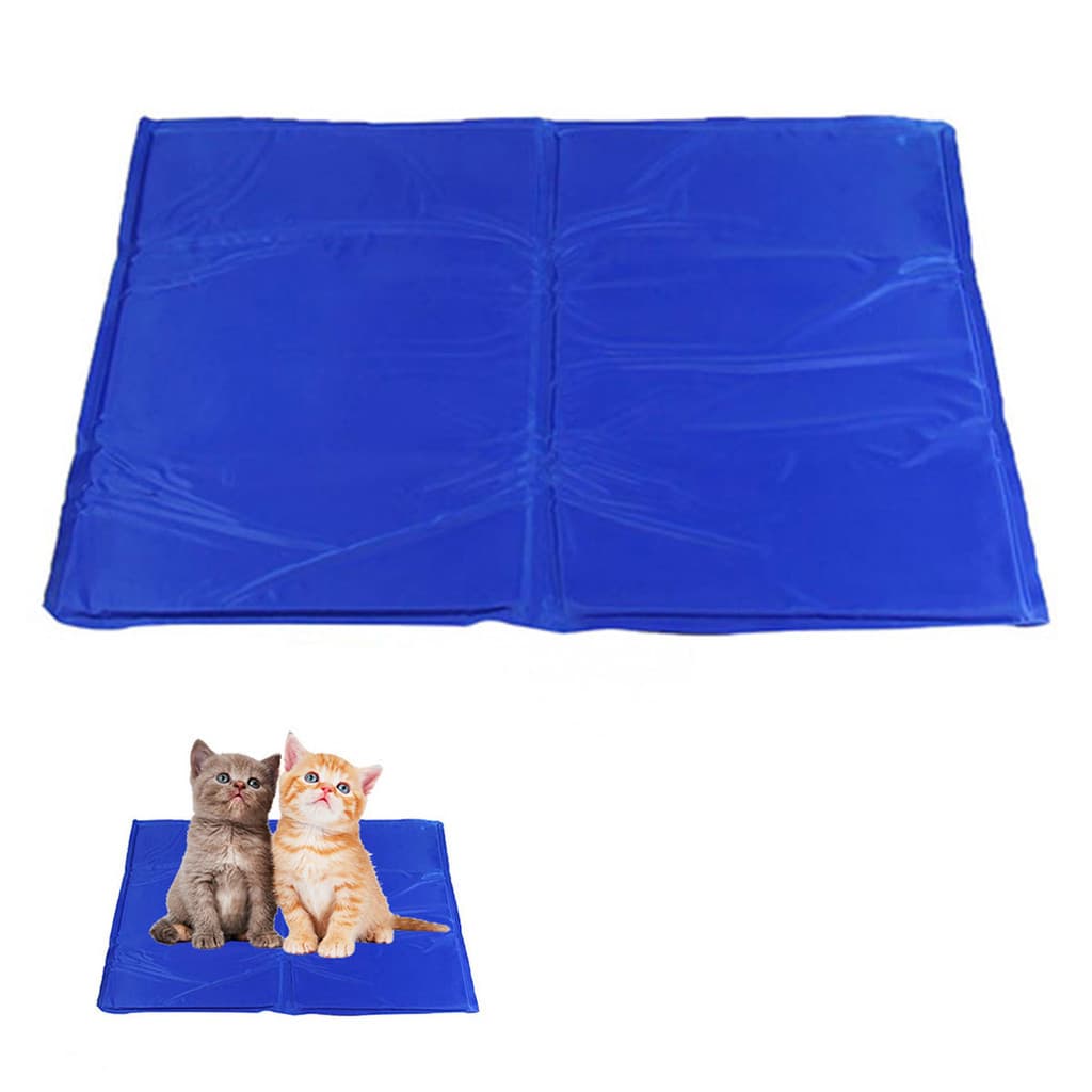 Tapete Gelado Cao Gato Pet Cachorro Refrescante Animal de Estimaçao Macio Confortavel Dia Quente Alta Temperatura Calor Verao