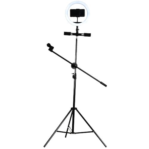 Ring Light Usb Tripe 210cm Iluminador Sup Smartphone MFVS-RLT210/BK Mymax