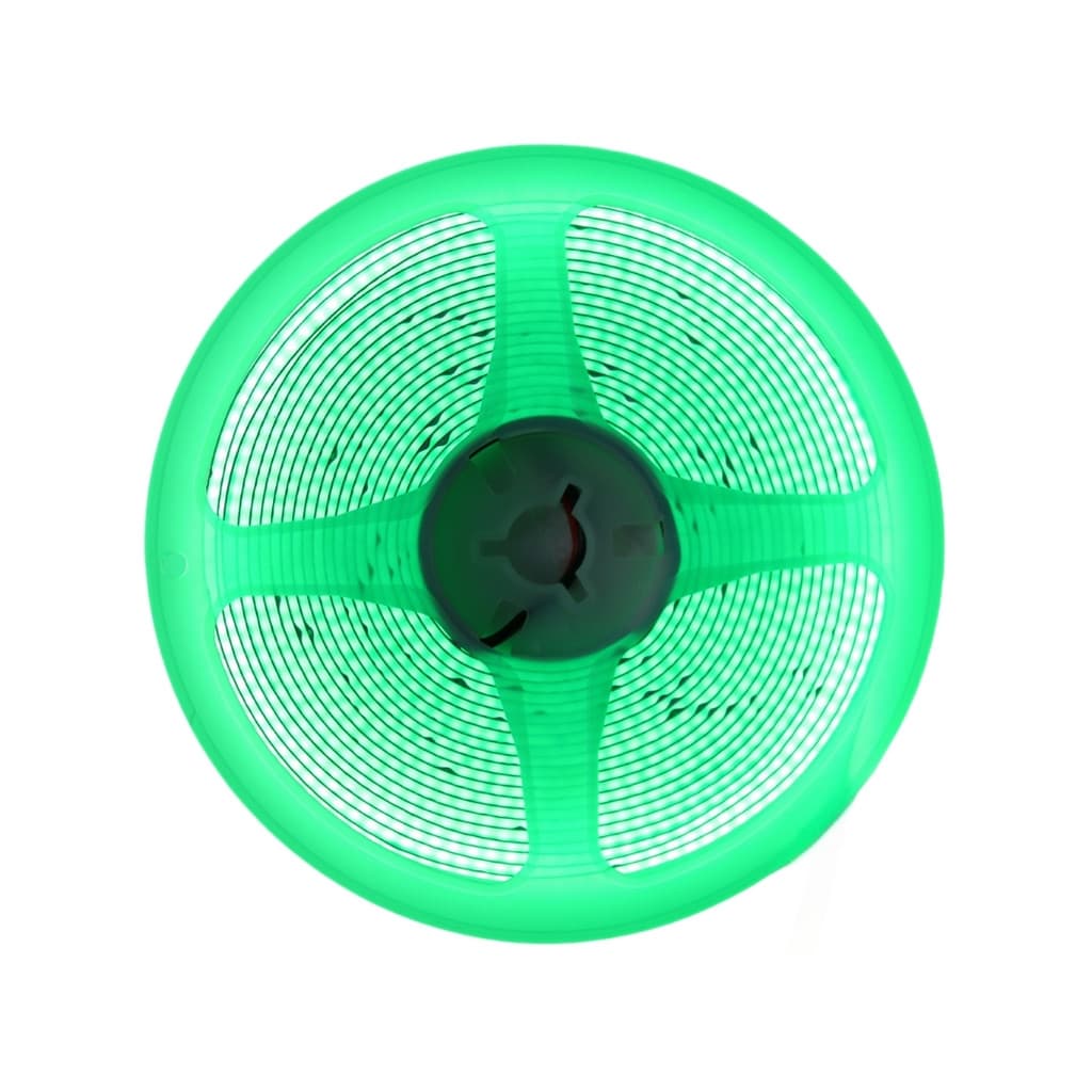Fita Led Verde Cob 3528 360 Leds/M Ip20 12v 8w/M 5m