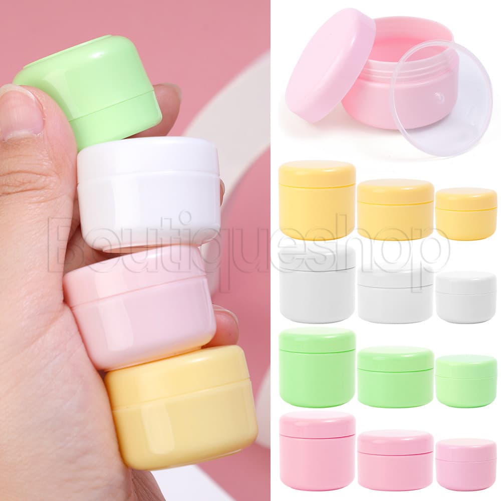 Loção Creme Para O Rosto Viagem Recipiente De Cosméticos-Frascos De Plástico Com Tampas-Frasco Vazio Facial De Maquiagem Plástica-Sais De Banho Pós Armazenamento De Contas