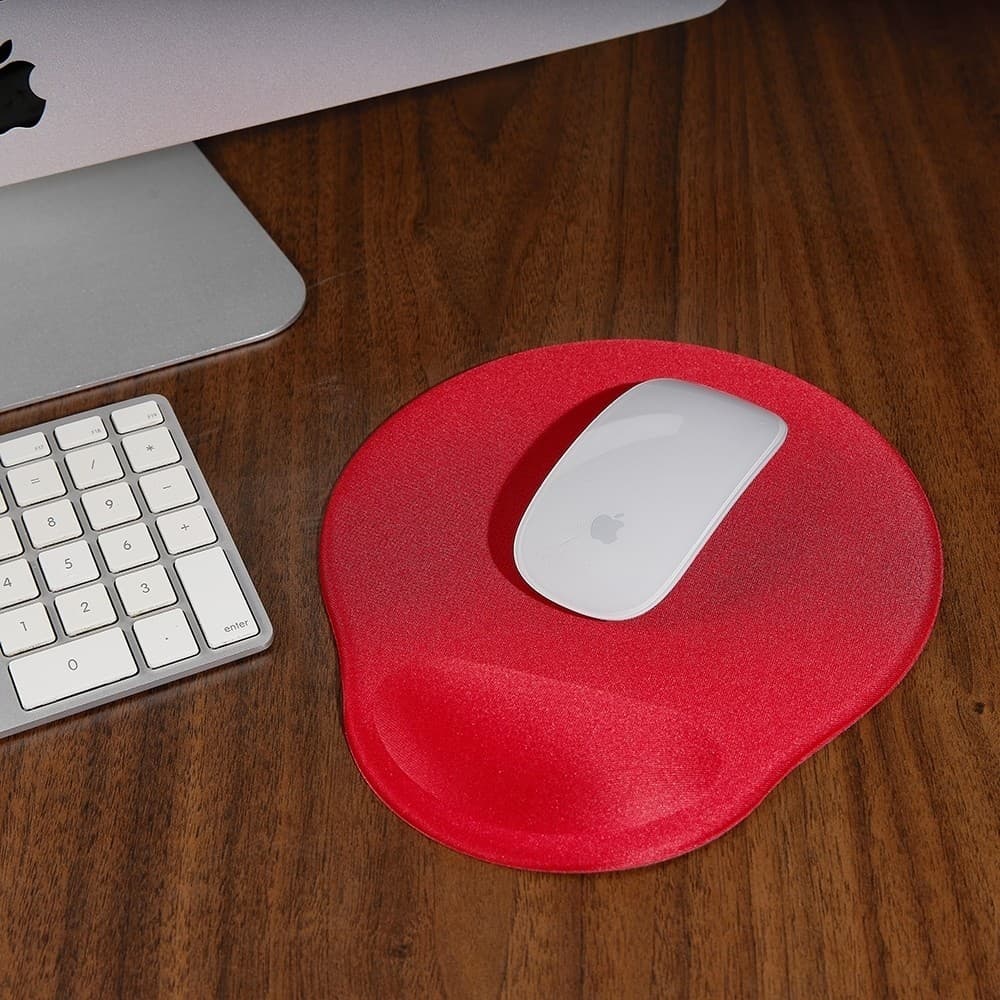 Mouse Pad Ergonomico Gamer Azul Preto Vermelho