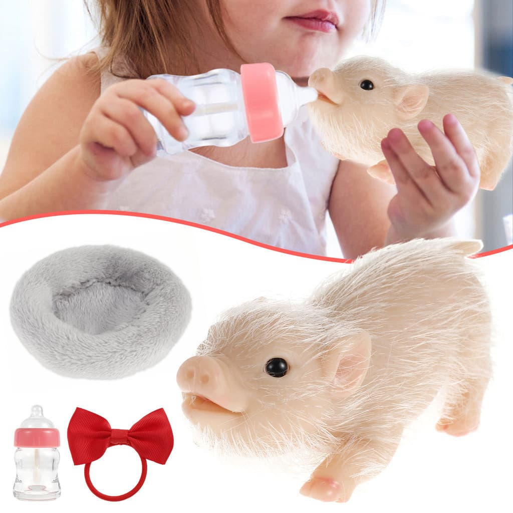 Reborn Boneca De Silicone De 6 Polegadas Para Porco Mini Macia Lifelike Doll Cute Miniatura Renascido Crianças Presente