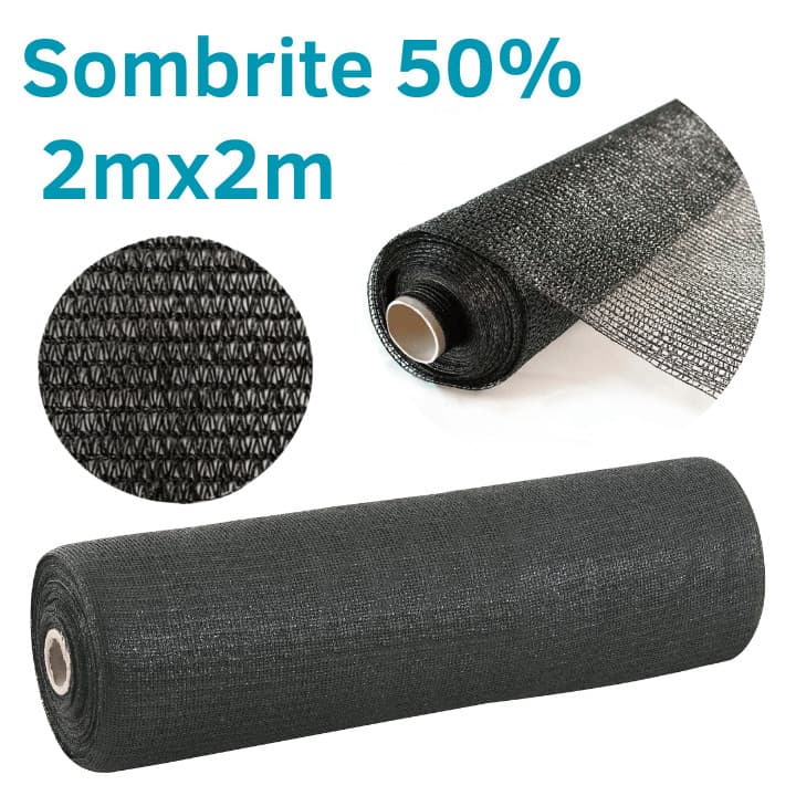 Sombrite 50% 2mx2m tela sombreamento para horta jardim orquidario viveiro estufa