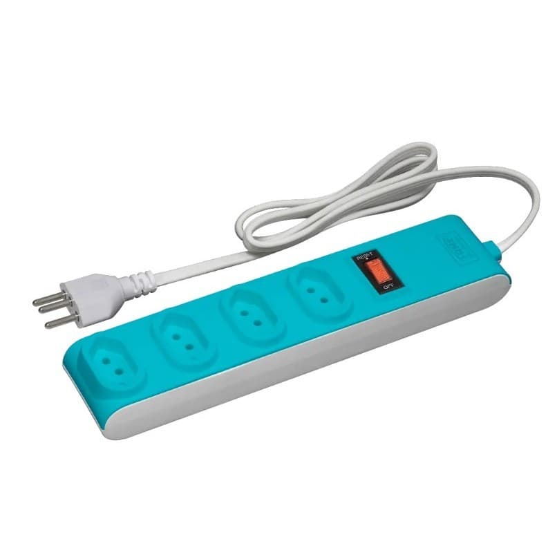 PROTETOR ELETRÔNICO COM 4 TOMADAS 2P+T 10A Bivolt Fame C/CABO 1M