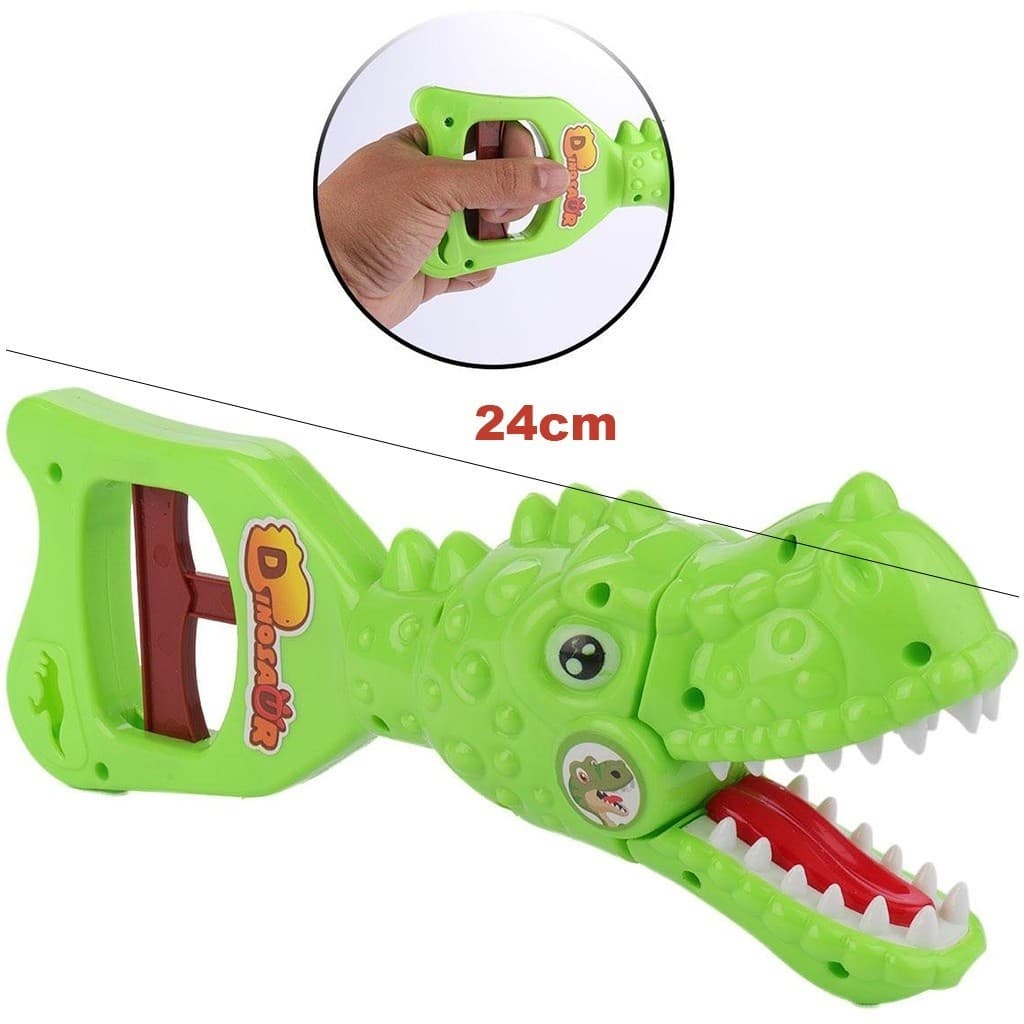 Dinossauro Mao Pegador Mecanica Come Come 24cm Brinquedo Infantil