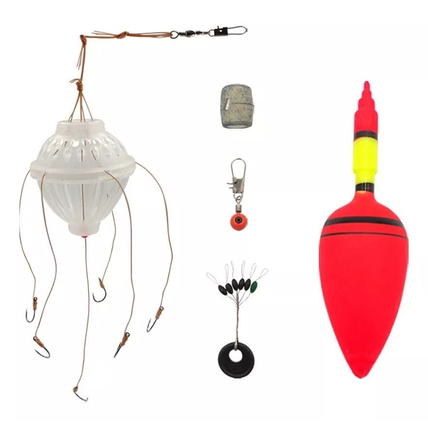 Bóia Cevadeira Arremesso Massa Pesca Predadores Carpa Cabeçuda Pescaria