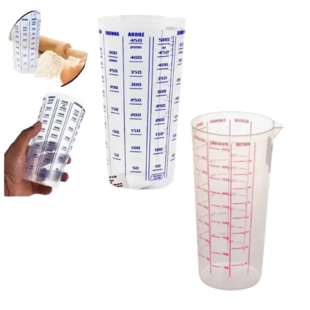 Copo Medidor Graduado 500 Ml P/ Medições - Cozinha Culinária