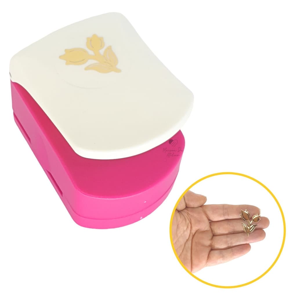 Furador para Papel 32mm Scrapbook Artes Botão Rosas Emboss