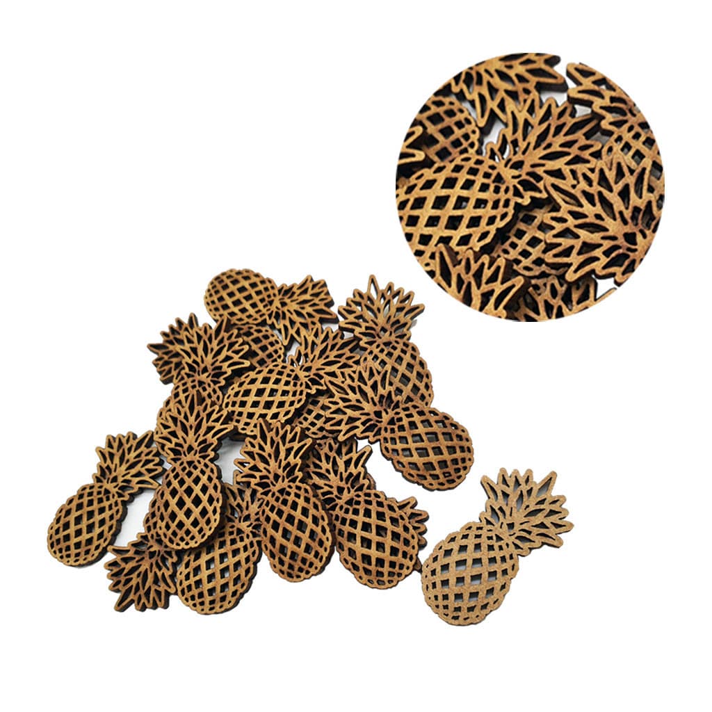 Apliques Abacaxi Enfeite Decorativo Artesanato Cru