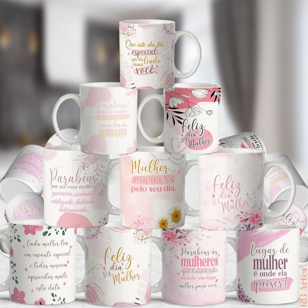 CANECA DIA DAS MULHERES PERSONALIZADA
