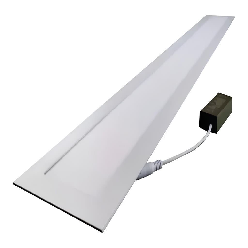 Luminária Painel Led Plafon de Embutir Retangular 36W  12x122 4000K Luz Branco Neutro Bivolt
