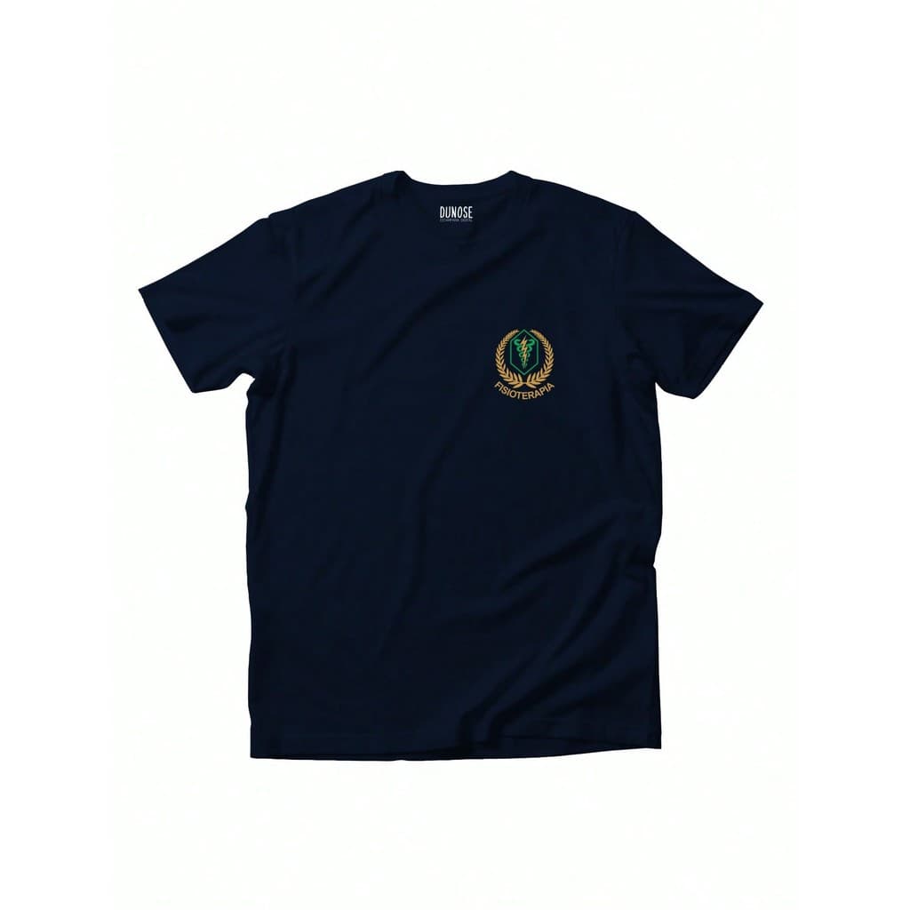 Camiseta 100% algodão Curso Faculdade Fisioterapia blusa manga curta gola redonda.