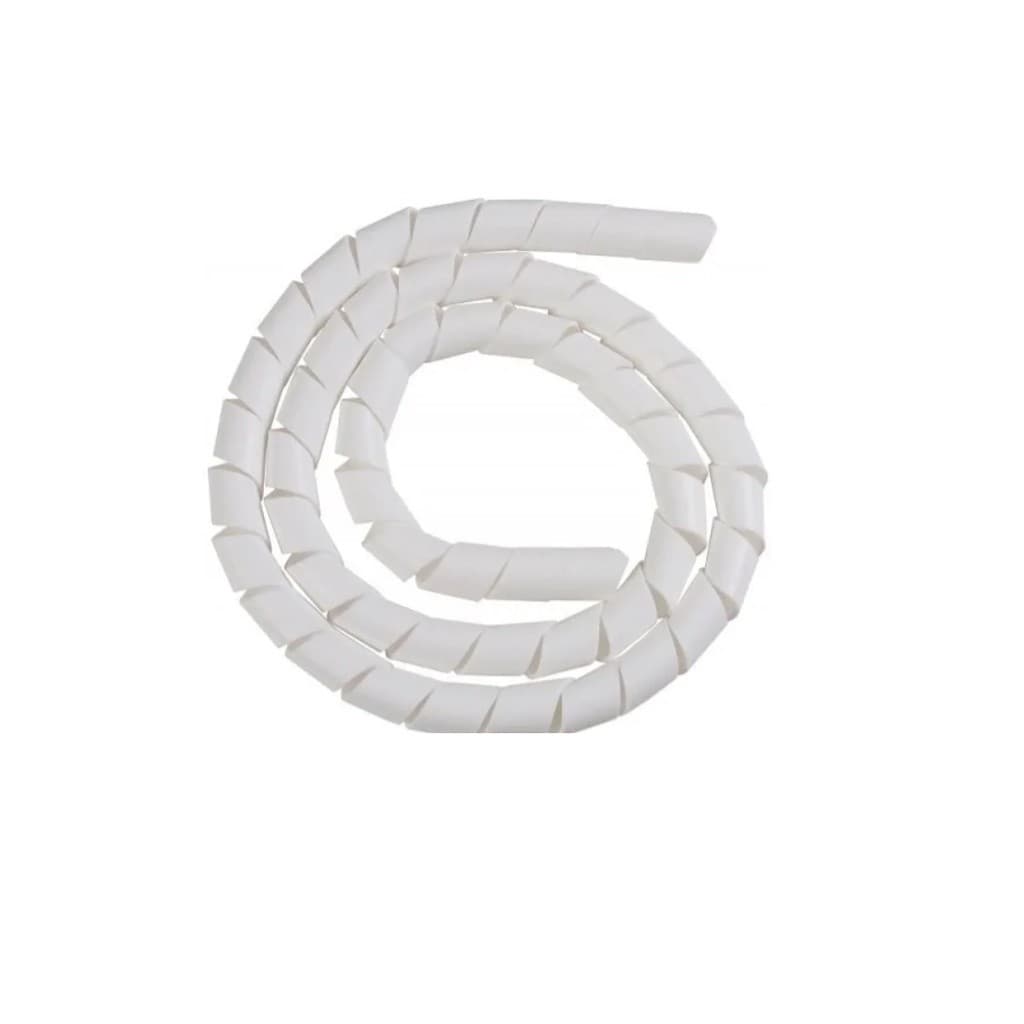 ORGANIZADOR DE CABO ESPIRAL TUBO 3/4" BRANCO 1 METRO LBRX