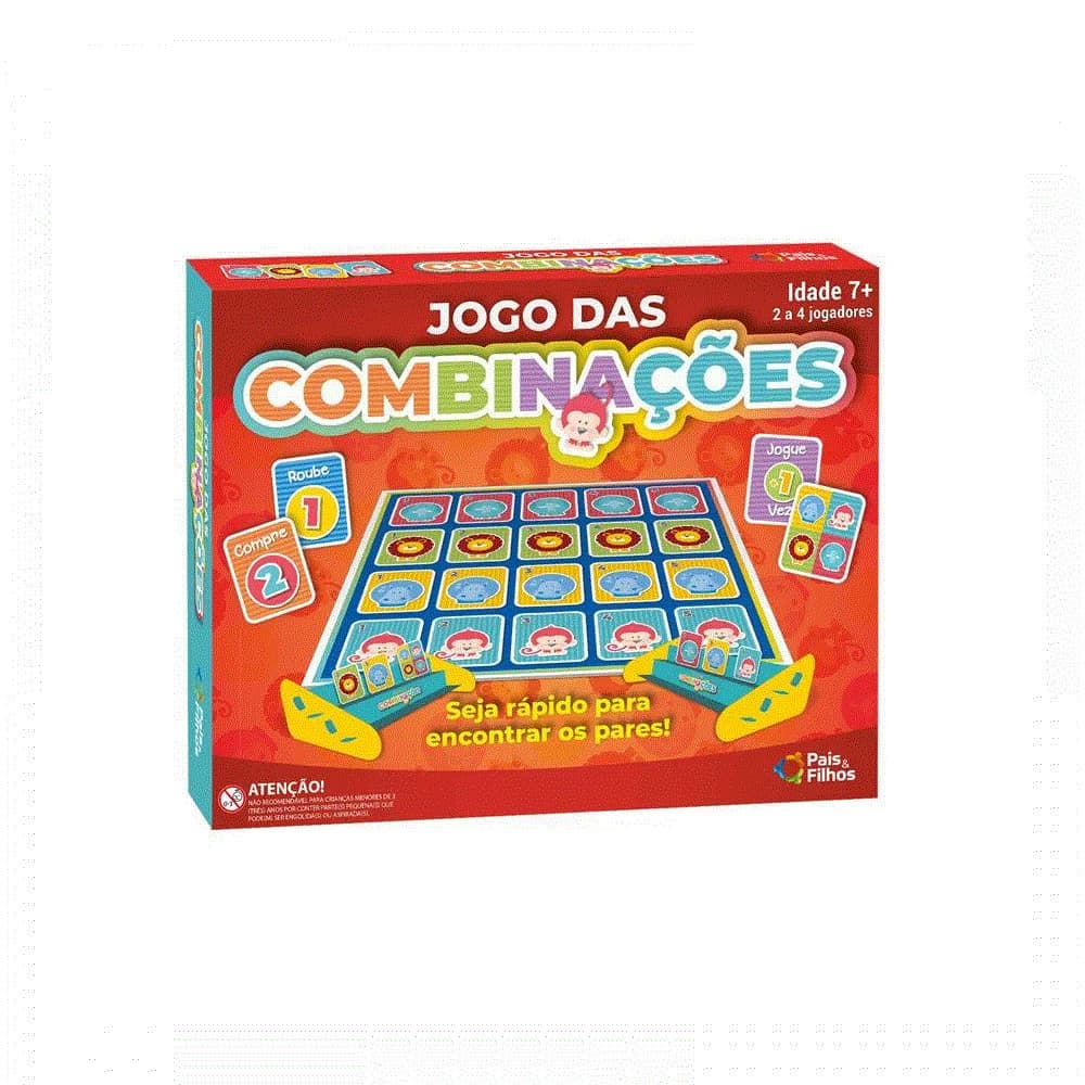 Jogo Das Combinações Super Jogos Pais & Filhos