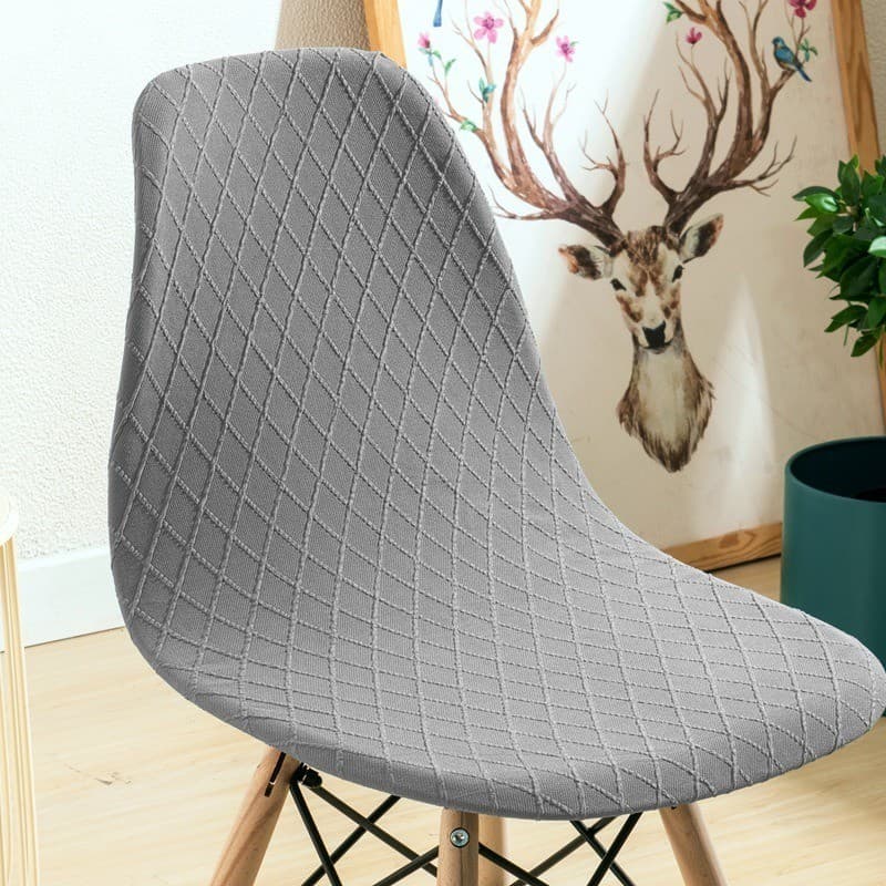 Capa Cadeira Eames Design De Listras Diamantadas Desenho Cor Sólida De Jantar Doméstico Hotel/wedding Decoração/Dust Protetor De Móveis
