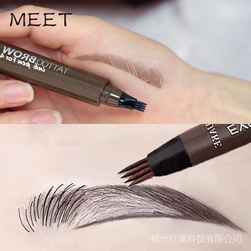 Caneta De Sobrancelha Fina À Prova D'água 4D 4D Imitação Ecológica Para/Maquiagem/Olhos