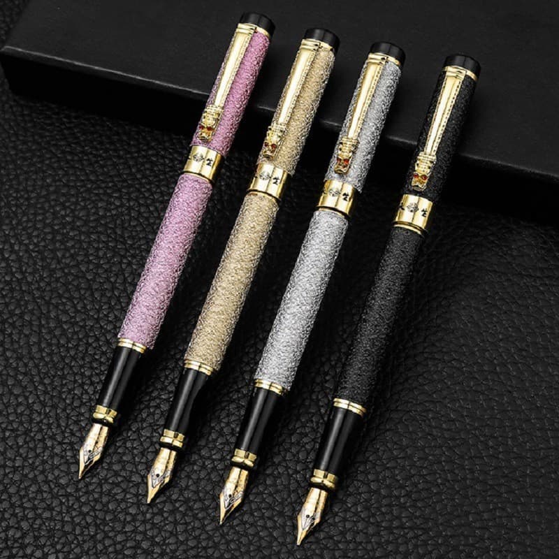 Caneta De Tinta Dragão 0,5mm Metálica De Luxo Elegante Mais