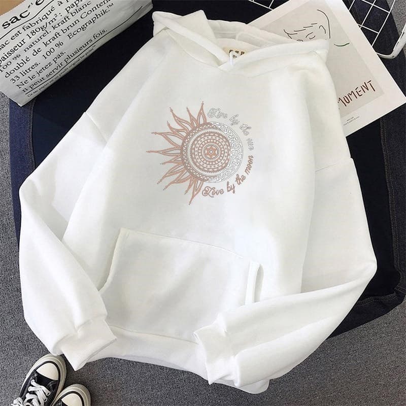 Blusa Moletom Feminino Canguru Estampado Flanelado Bolso e Capuz