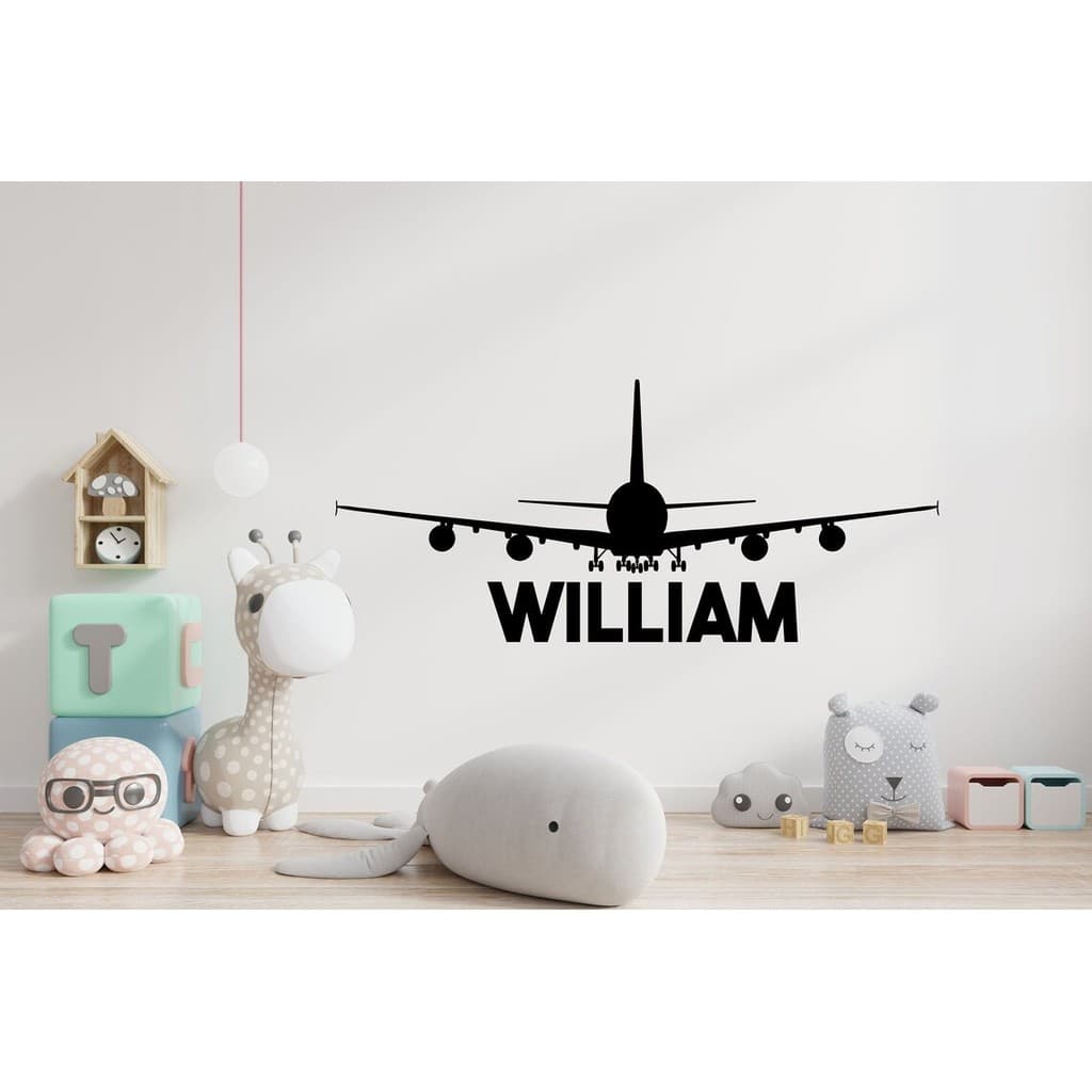 ADESIVO DECORATIVO DE PAREDE PREMIUM AVIÃO INFANTIL - 321