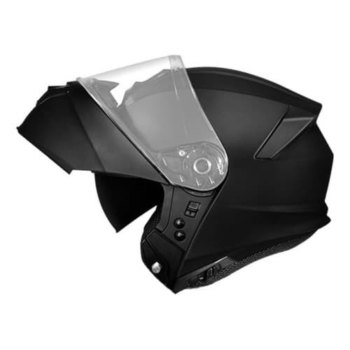 Capacete Escamoteável Xtroy Articulado Robocop Com Óculos Solar Fumê Articulado Aberto/Fechado
