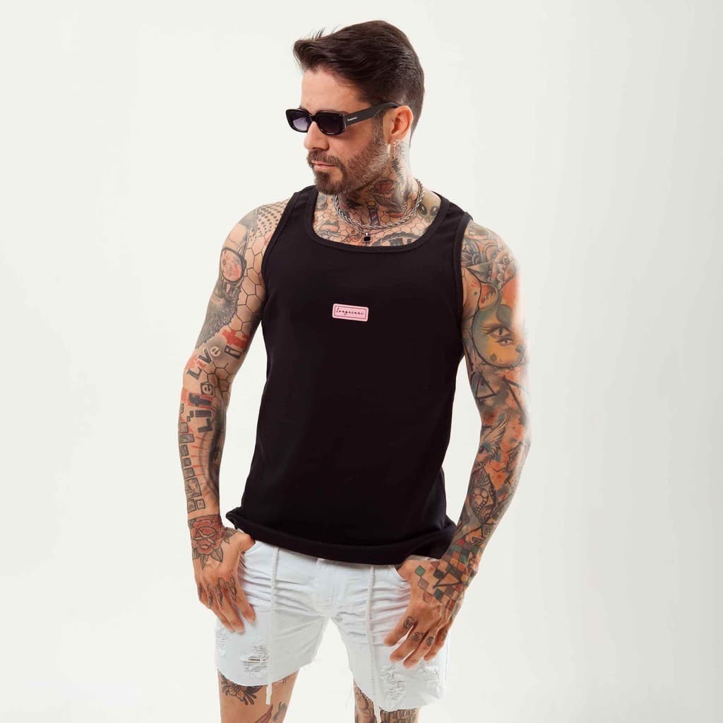 Regata Longuinni Preto Viper Rosa