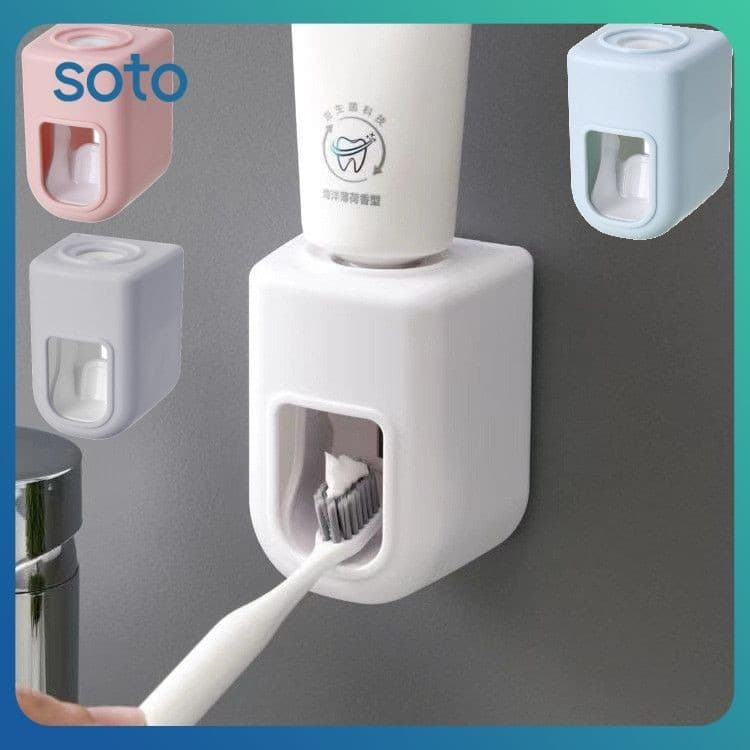 Soto Dispensador Automático De Pasta De Dente, Montagem Na Parede, Acessórios De Banheiro, à Prova D'água, Espremedor De Pasta De Dente Preguiçoso