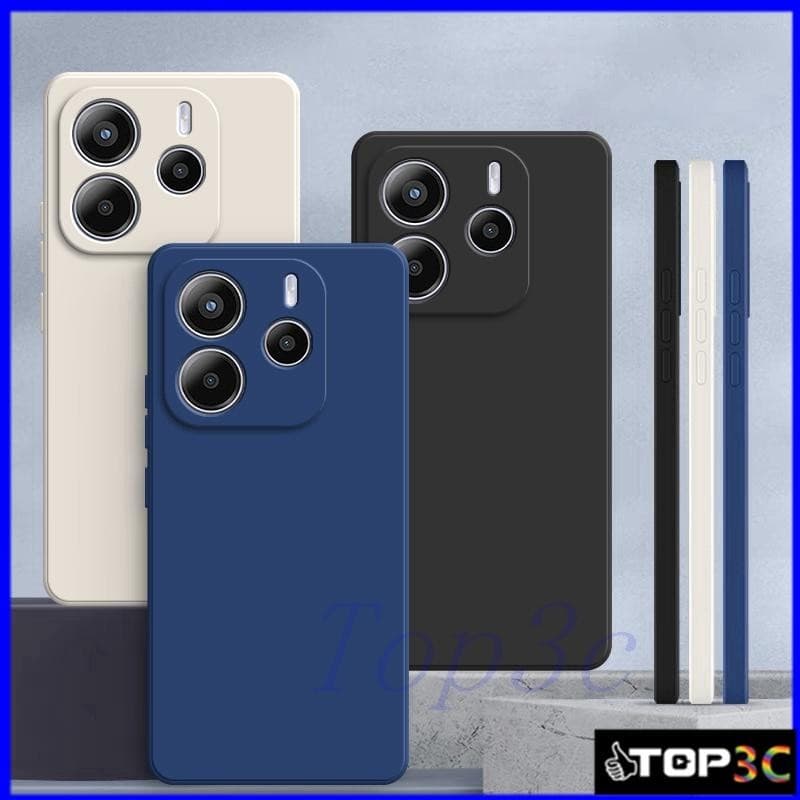 Capinha Redmi note 14 5g Protetora De silicone anti-Queda De Cor Lisa Simples YT