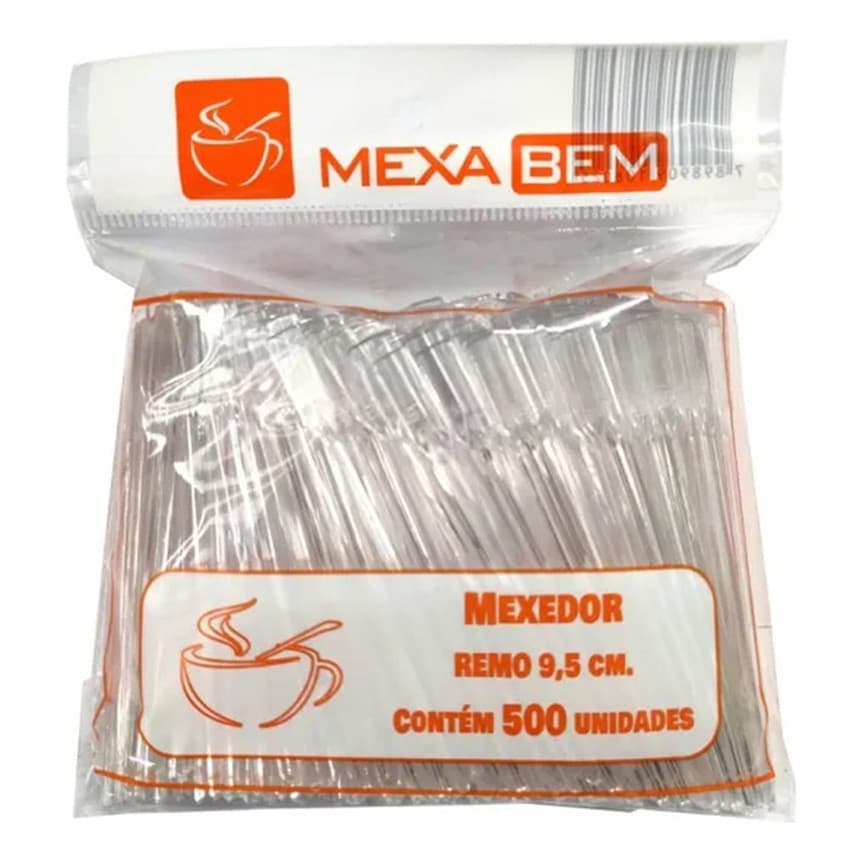 Palhetas Mexedor de Café 9cm - 500 Unidades