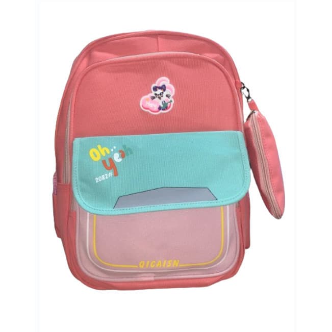 Mochila Infantil Bolsa Com Estojo Escolar Crianças Novidade RC-1409