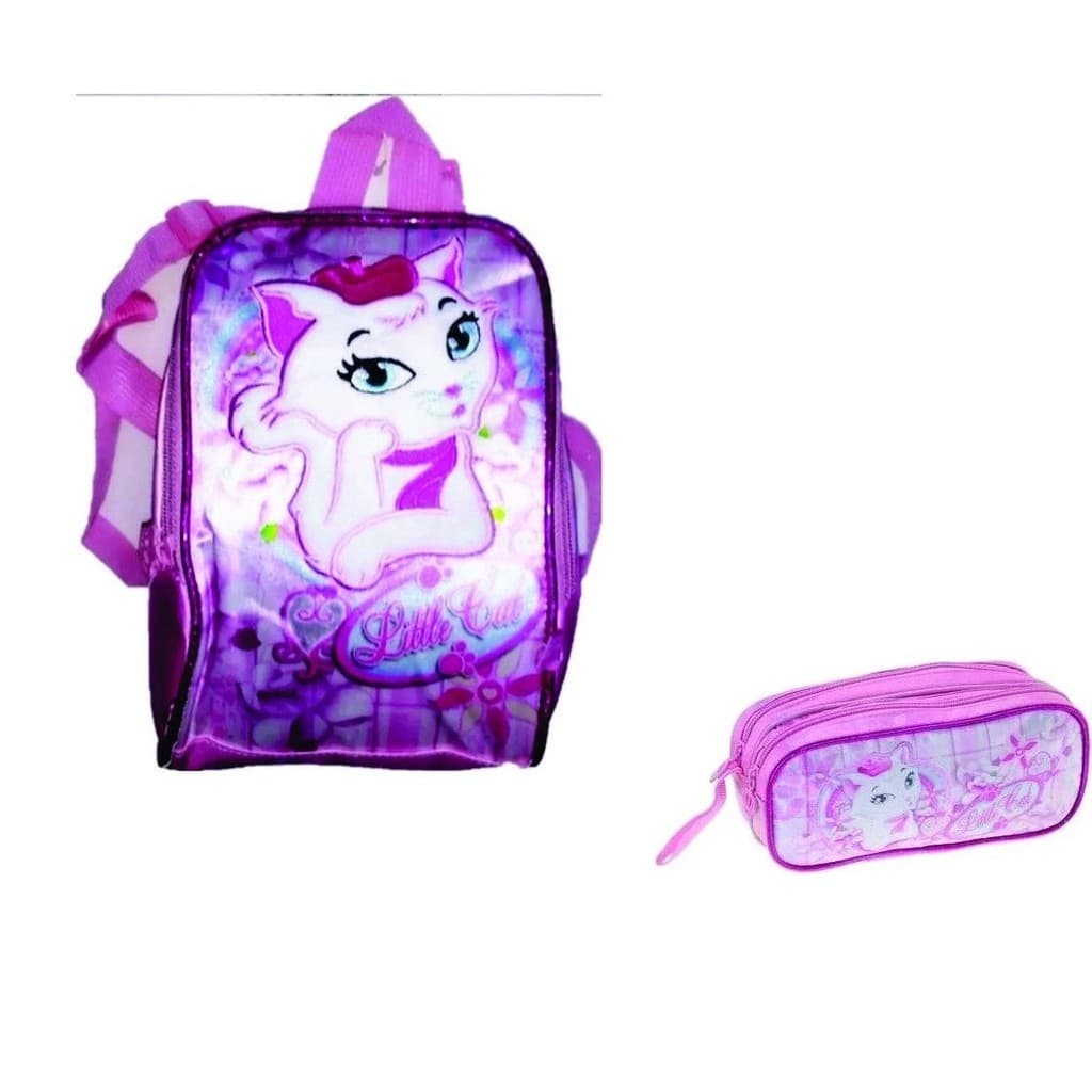 Kit Estojo + Lancheira Luxcel Little Cat - Clio - LC5222L/LC5223F