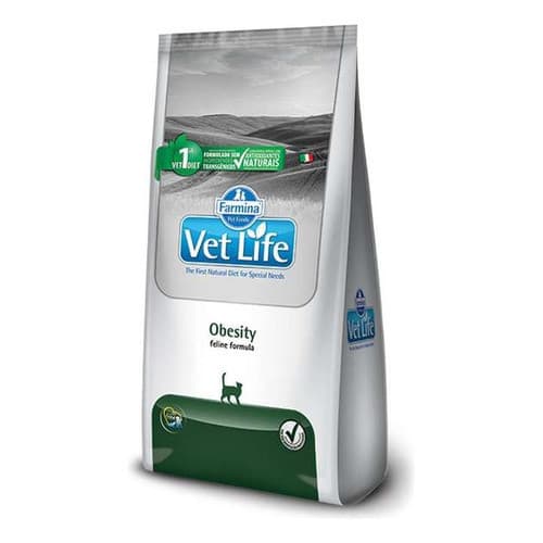 Ração Para Gatos Vet Life Obesity 2kg