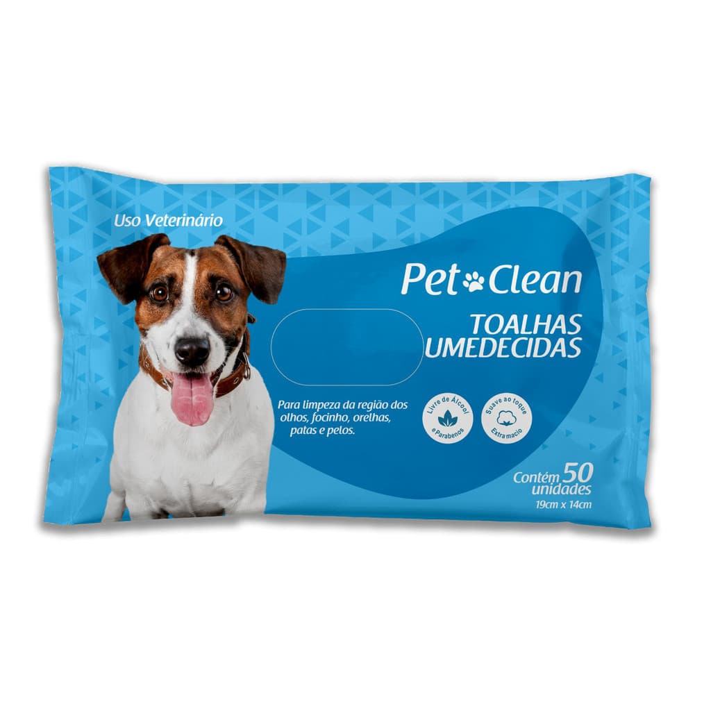 Toalha Umedecida para Cães Pet Clean