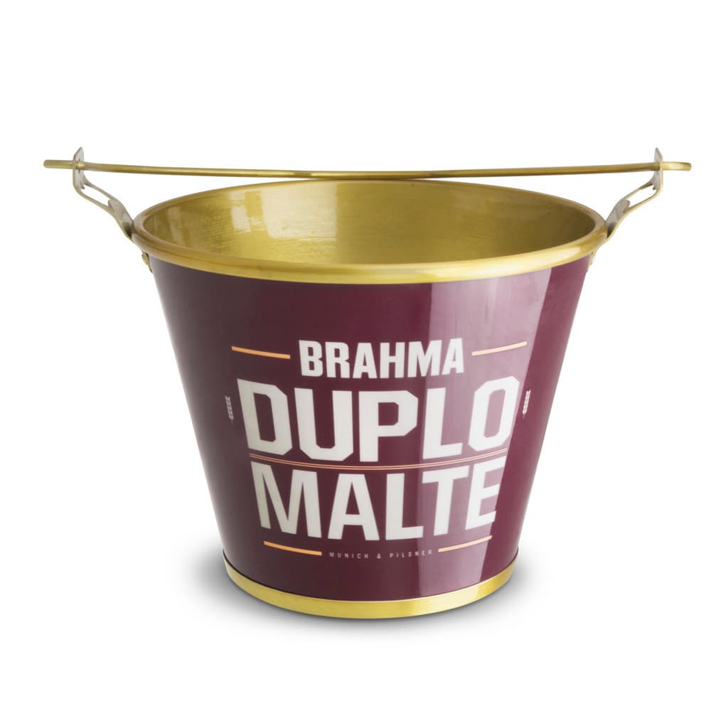 Balde De Gelo Cerveja Brahma Duplo Malte Alumínio 6 Litros Original