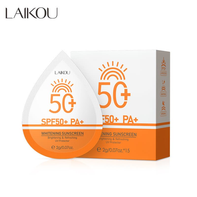 LAIKOU Protetor Solar/Hidratante Creme De Isolamento De Verão/2g * 15 Peças Caixa