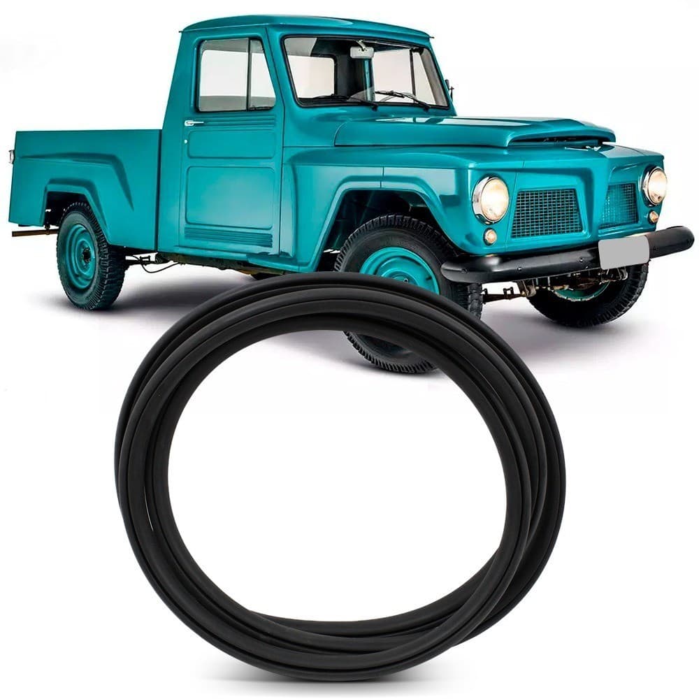 Borracha do Vidro Traseiro Vigia Ford F-75 Pick-up Willys 1962 a 1983