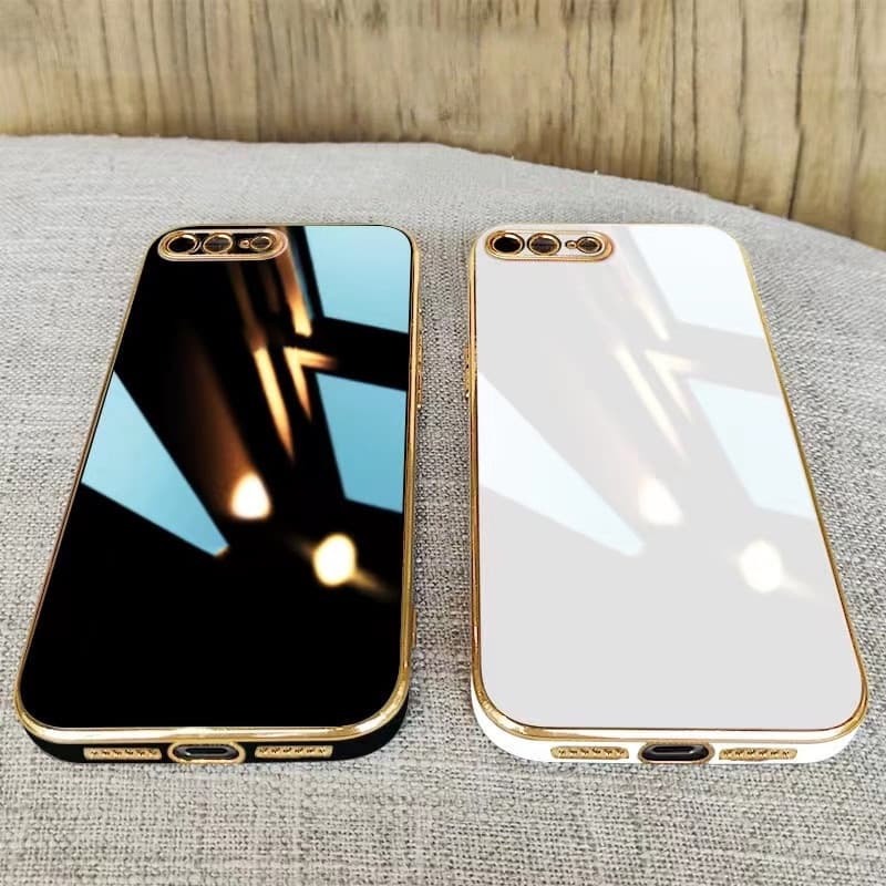 Capa IPhone 7 8 Plus SE2020 X XS MAX Espelho De Vidro Caso Telefone Silicone À Prova De Choque Pacote Completo Câmera Ma