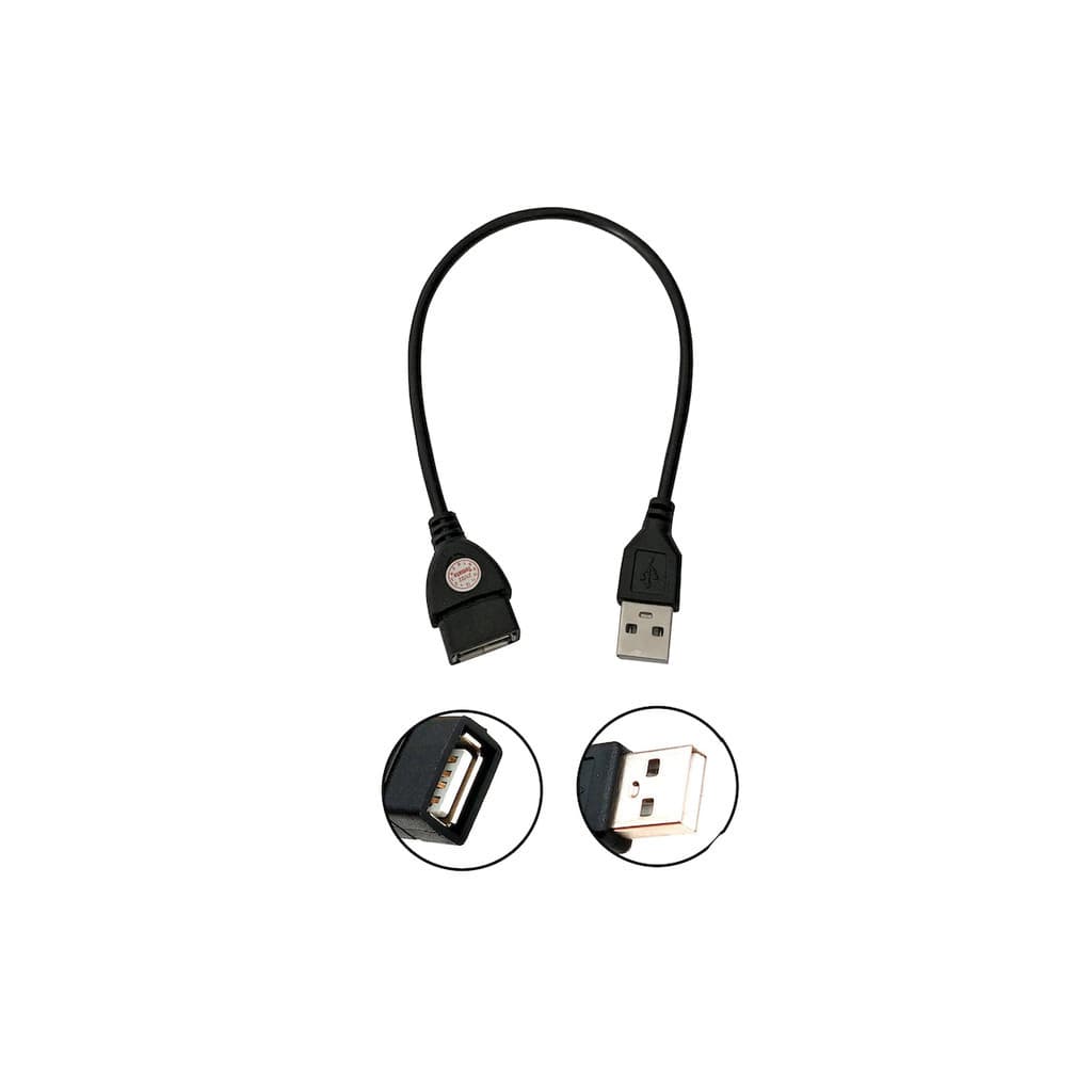 Cabo Extensor extensão USB 2.0 30cm para computador TV