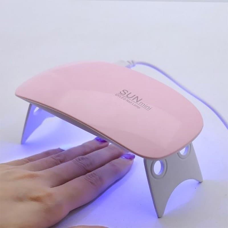 Cabine Forninho Sun Mini Estufa De Una Gel Acrigel Unhas 6w Led Uv Portátil Oferecido