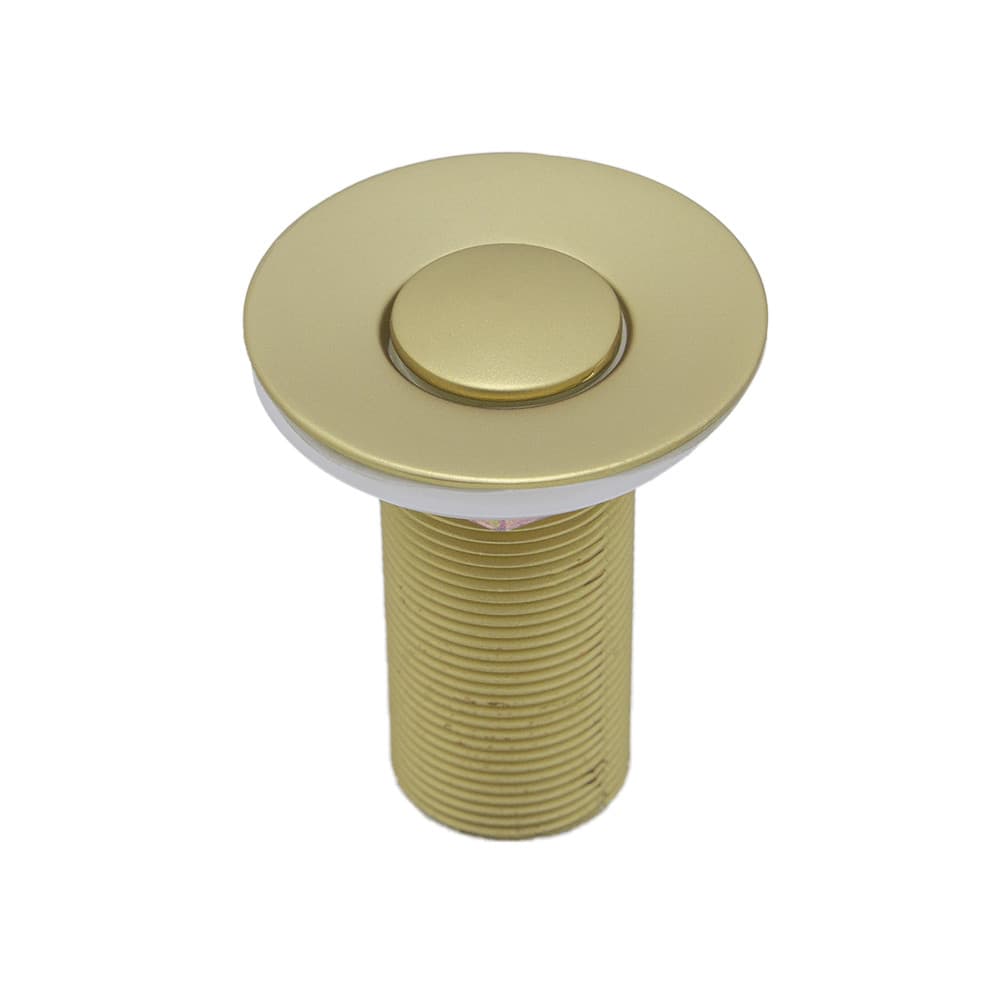 Válvula Lavatório Click Interno Ralo Pia Para Banheiro Cuba Dourado Fosco Metal 7/8